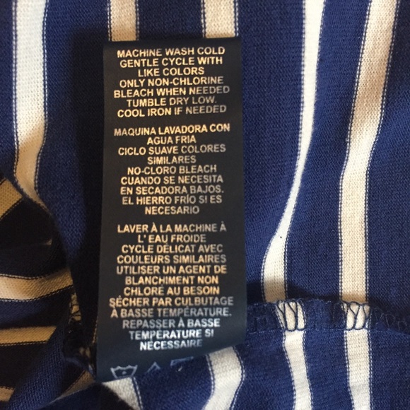 Tommy Girl NWT Blue & White Stripe Dress - Sz M - Picture 6 of 7